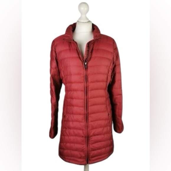 Patagonia Women's Long Full Zip Crewneck Fiona Down Parka Puffer Jacket Coat - Picture 4 of 10